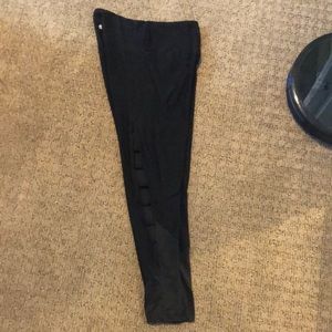 Workout yoga pants with side slit